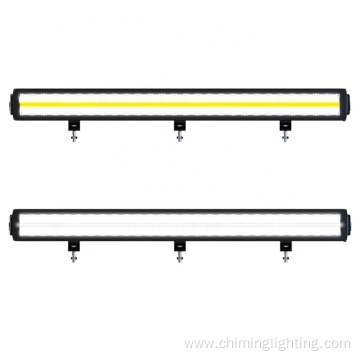 NEW 32" innovation bezel-less design dual row OSRAM chip DT plug white amber led truck light bar,over-heated protected